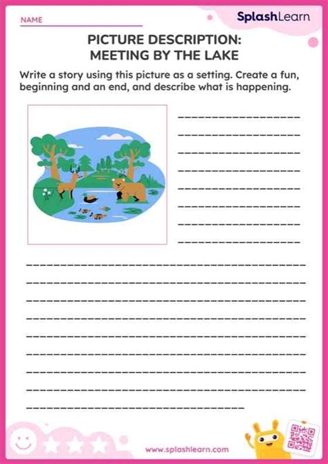 Toradh íomhá ar Descriptive Writing Worksheets