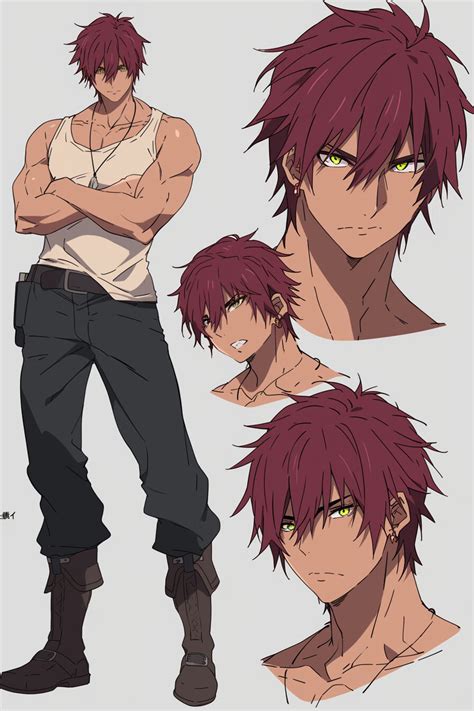 ArtStation - +400 Anime Male Character Sheet Reference(4k) | Artworks