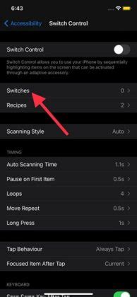 Image result for Switch Control iOS