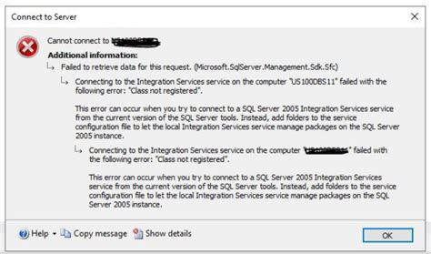 Toradh íomhá ar Cannot Connect to SQL Server