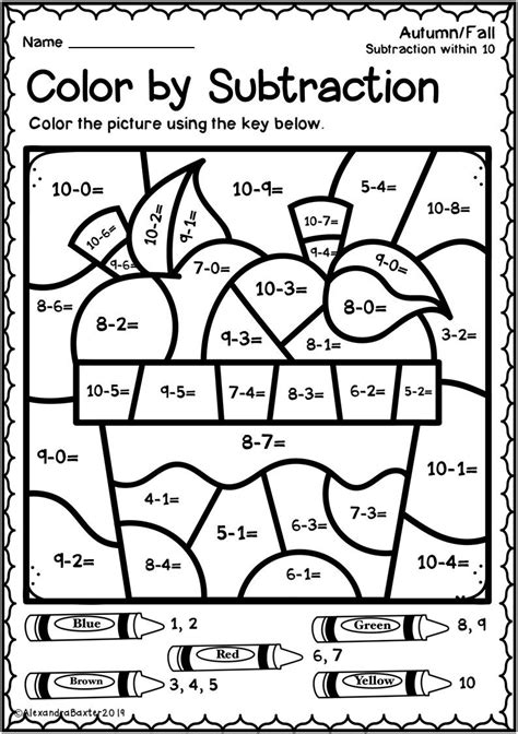Afbeeldingsresultaten voor Color by Number Math Worksheets 3rd Grade