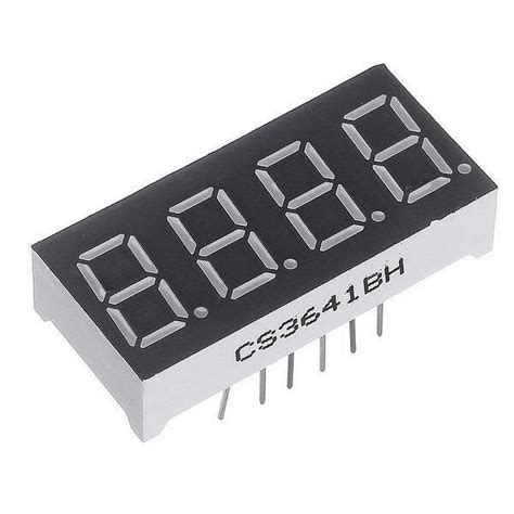 Image result for Common Anode 4 Digit 7-Segment Red LED Display