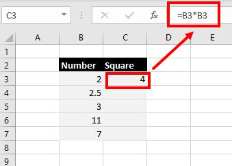 Image result for How to Add a Square in Excel