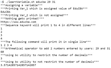 Image result for Shell Script Variable in String
