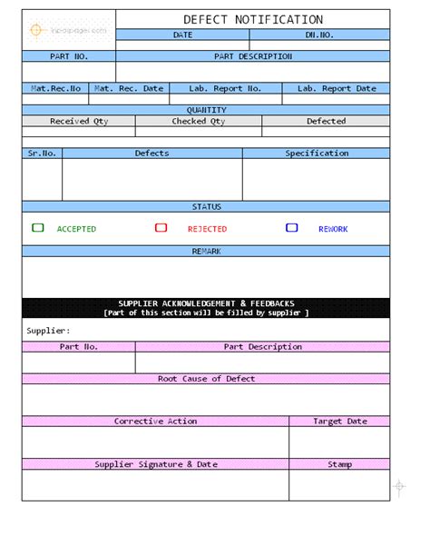 Contoh Format Defect List-साठीचा प्रतिमा निकाल