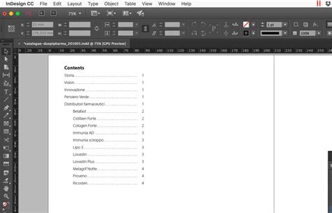 Table of Content InDesign Template Interactive に対する画像結果