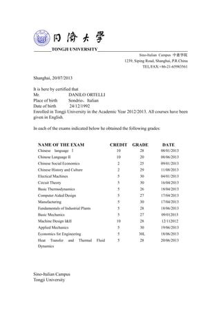 Image result for Chinese Transcript