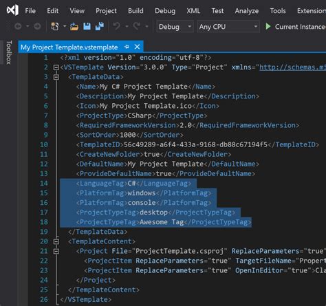 Image result for Visual Studio Tag List