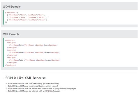 Afbeeldingsresultaten voor XML JSON