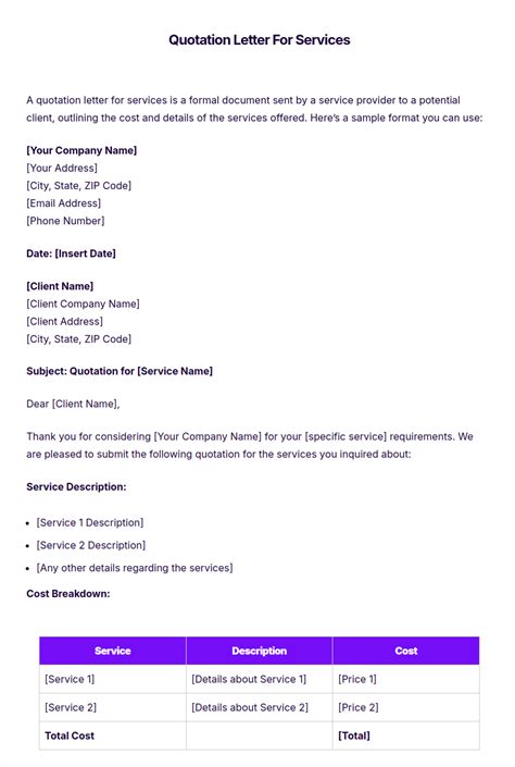 12+ Quotation Letter Examples to Download