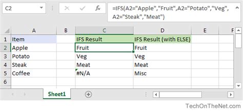 IFS Excel Function with 2 Column Condition に対する画像結果