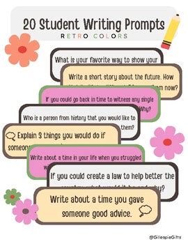 Student Writing Prompts に対する画像結果