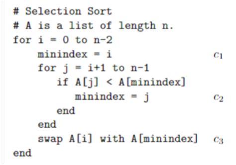 Image result for Selection Sort Algorithm Pseudocode