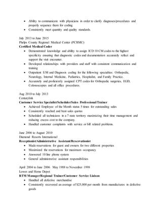 Image result for Medical Coding CV