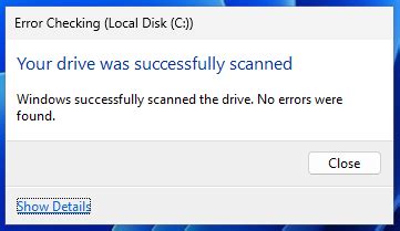 Image result for Error Checking Windows 7