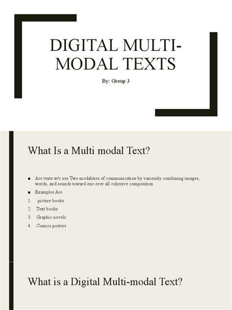 Types of Multi-Model Text に対する画像結果