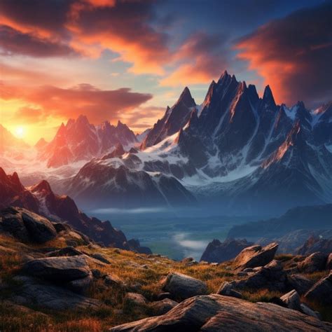 Image result for Mountain Scene with Lighting