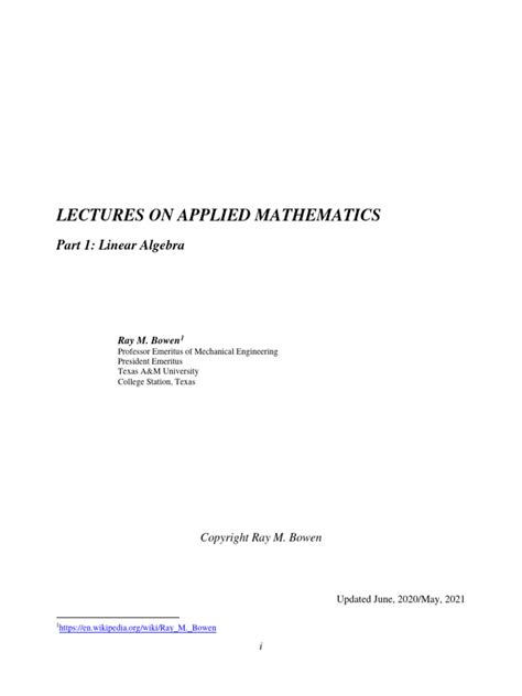 Toradh íomhá ar Linear Algebra Lectures