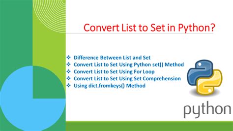 Image result for Python List Ro Set