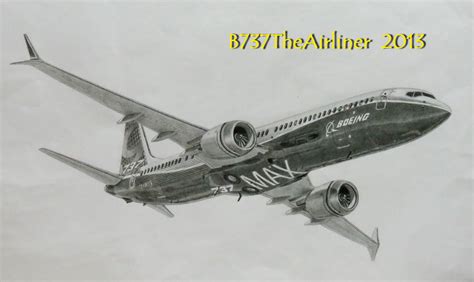 My Drawing of Boeing 737 MAX 9 by A320TheAirliner on DeviantArt
