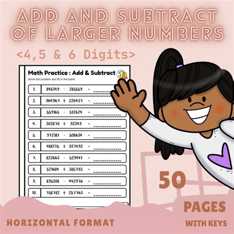 Image result for 6 Digit Addition Horizontal