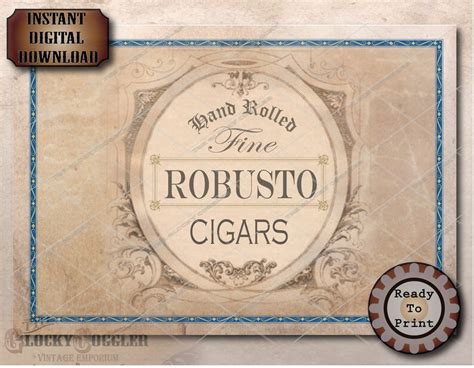 Cigar Box Labels Printable に対する画像結果