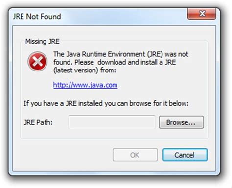 Java Runtime Environment 1.6.0 Error に対する画像結果