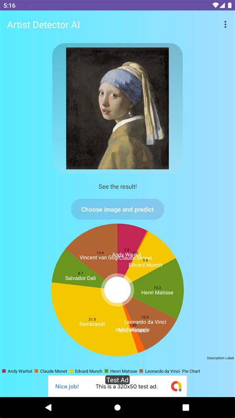 Toradh íomhá ar Detector Artist