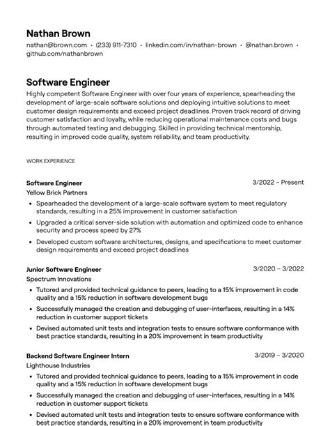 Image result for Front End Developer Resume Examples