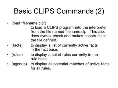 Image result for Clips Expert System Code with Output