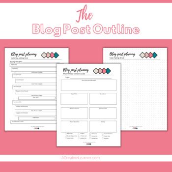 Image result for Blog Post Template Free Printable