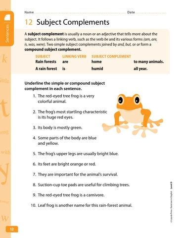 Image result for Complement Clauses Worksheet