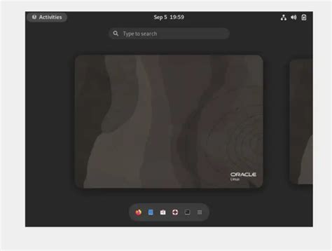 Toradh íomhá ar Oracle Linux Desktop GUI