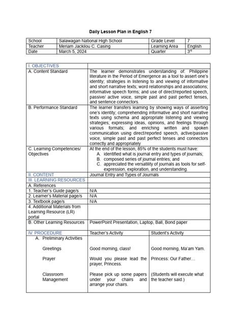 Image result for Journal Writing Lesson Plan