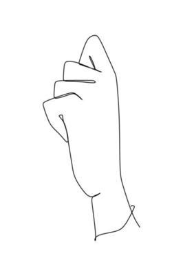 One Single Line Style Hand に対する画像結果