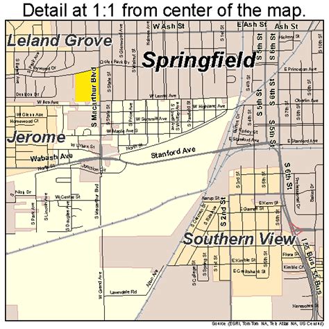 Image result for Downtown Springfield IL Map