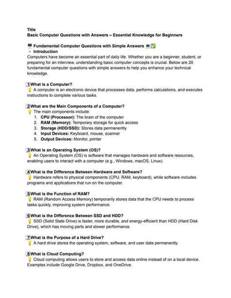 Simple Computer Questions ପାଇଁ ପ୍ରତିଛବି ଫଳାଫଳ