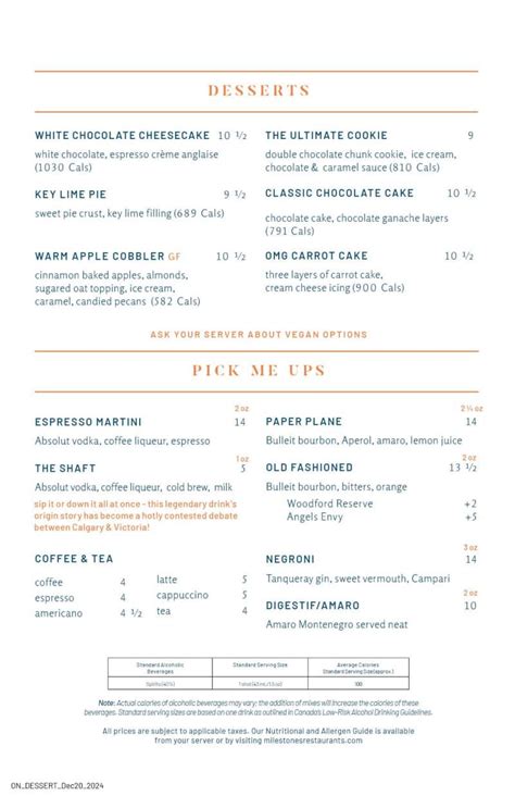 Bildergebnis für Milestones Take Out Menu Waterloo