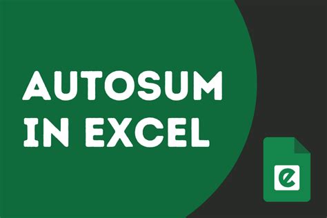 AutoSum Excel に対する画像結果