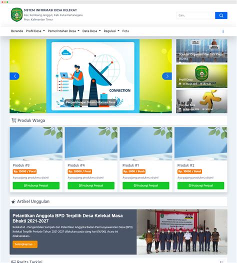 Image result for Contoh Mockup Aplikasi Desa