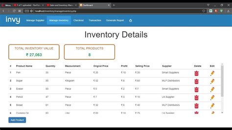 Afbeeldingsresultaten voor Inventory Management System Project Template