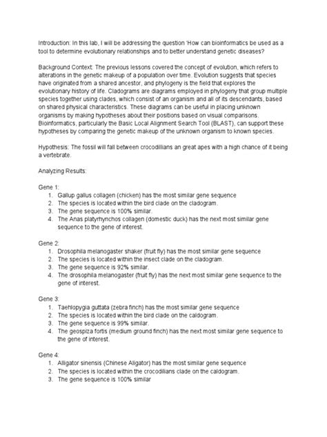 Image result for AP Biology Lab Report Example