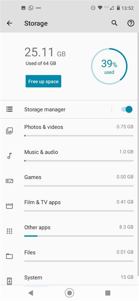 Image result for Android Low Storage