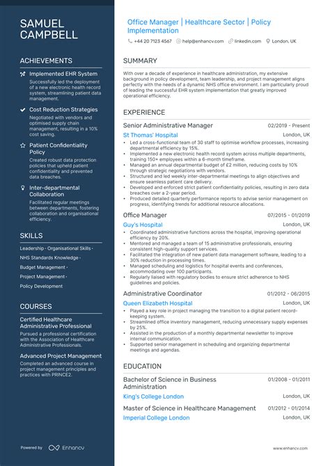 Office Manager CV Examples に対する画像結果