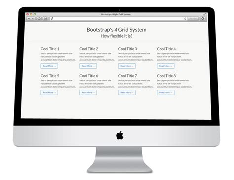 Bootstrap Grid System に対する画像結果
