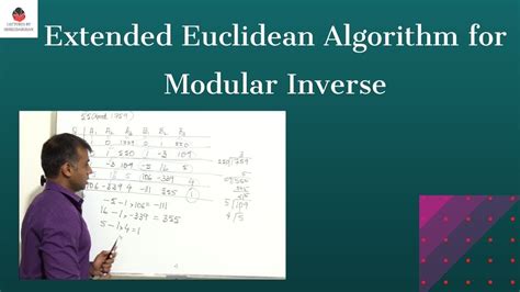 Image result for Extended Euclidean Algorithm Example