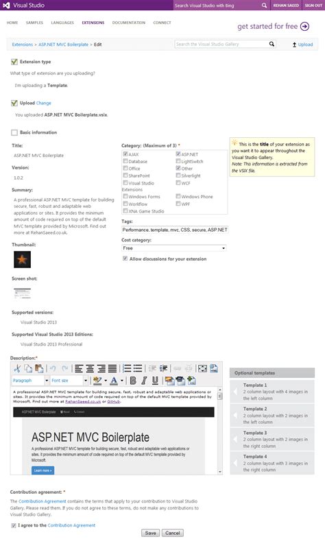 Image result for Visual Studio Progam Template