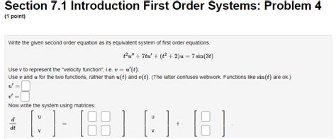 Image result for First Order System Problems