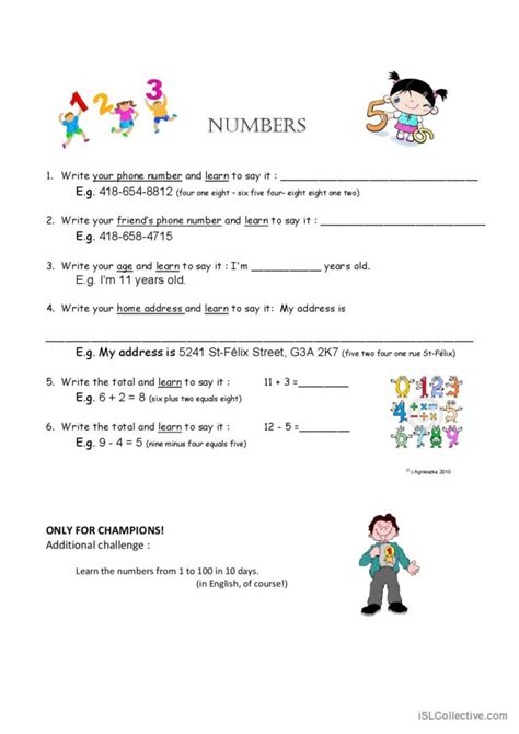 Image result for ESL Math Worksheets