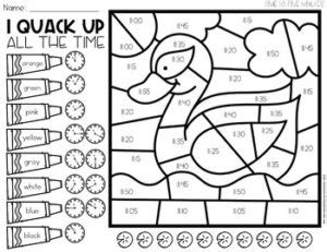 Image result for Color the Code Clock